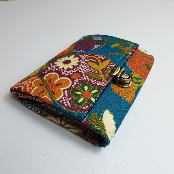 5.5" cards and coins wallet  - Yuka green blue