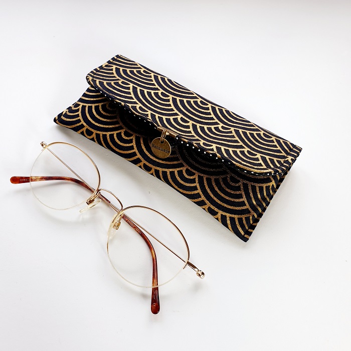 Glasses case custom made - Nami black gold