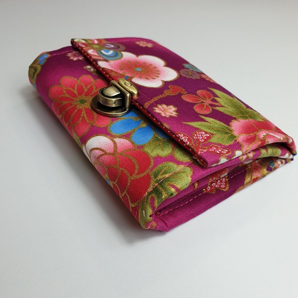 5.5\" cards and coins wallet  - Akane fucsia