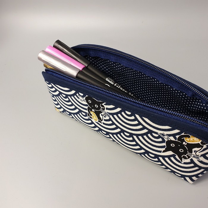 Pencil case - Maneki bleu