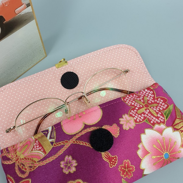 Glasses case custom made - Akane fuchsia
