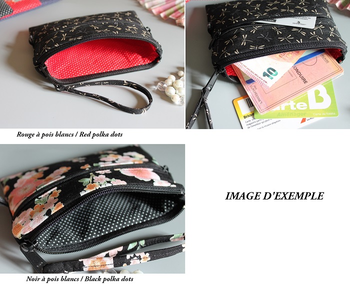 Coin purse 2 zippered pockets - Ayami