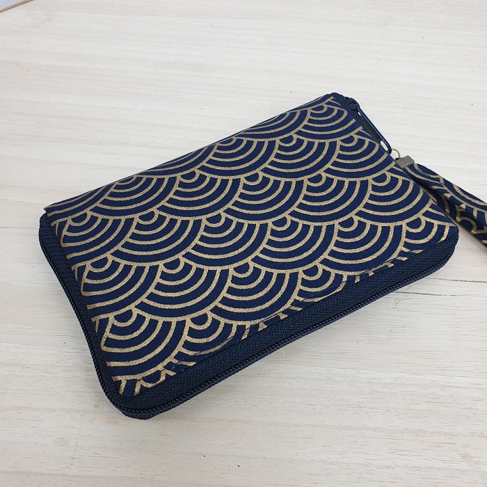 5.5\" zippered Cards and coins wallet - Nami black gold